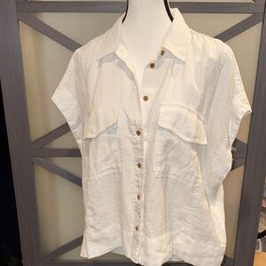Madewell Cream Button-Down Shirt